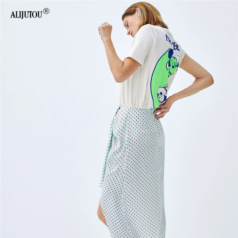 Crossover Mickey White T Shirt Women Simple Fashion Cartoon Letter Short Sleeve Print Tee Shirt Femme Casual Shirt Tops Zaraing
