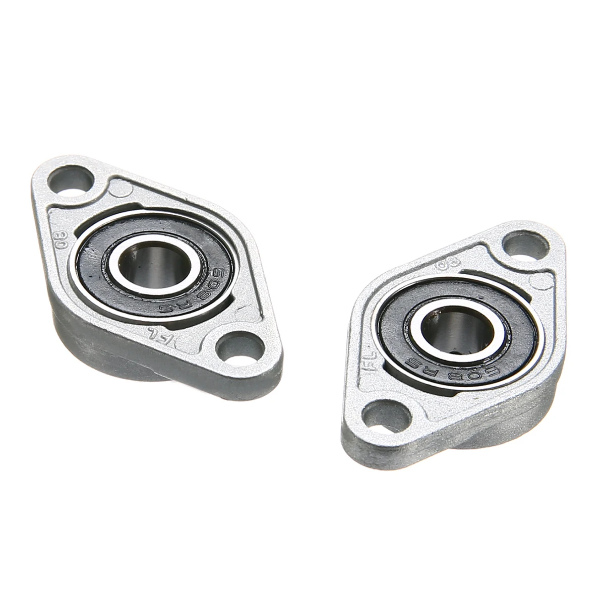 2Pcs Self-aligning KFL08 Rhombic Pillow Flange Block Bearing Zinc Alloy 8mm Bore Diameter For Spin Food Machine Mayitr
