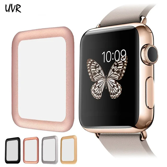 Best Price UVR 9H Metal Edge 3D Full Cover Tempered Glass Screen Protector Film for Apple Watch iWatch 38mm 42mm Series 3 2 1 Three Two One Best Price UVR 9H Metal Edge 3D Full Cover Tempered Glass Screen Protector Film for Apple Watch iWatch 38mm 42mm Series 3 2 1 Three Two One