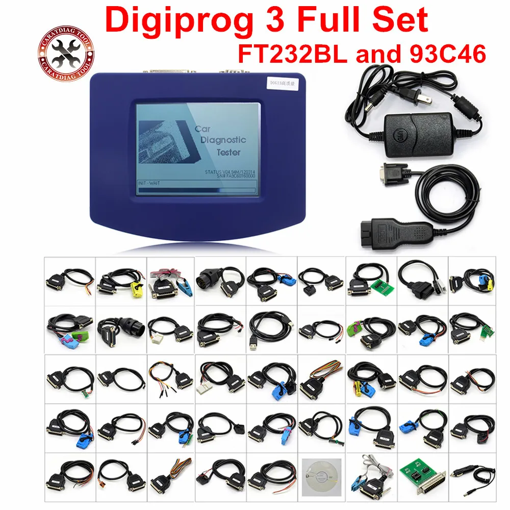 

2018 DHL Free Digiprog 3 Full Set Digiprog III With OBD2 Cable with FTDI Chip Odometer Correction Tool For most Cars