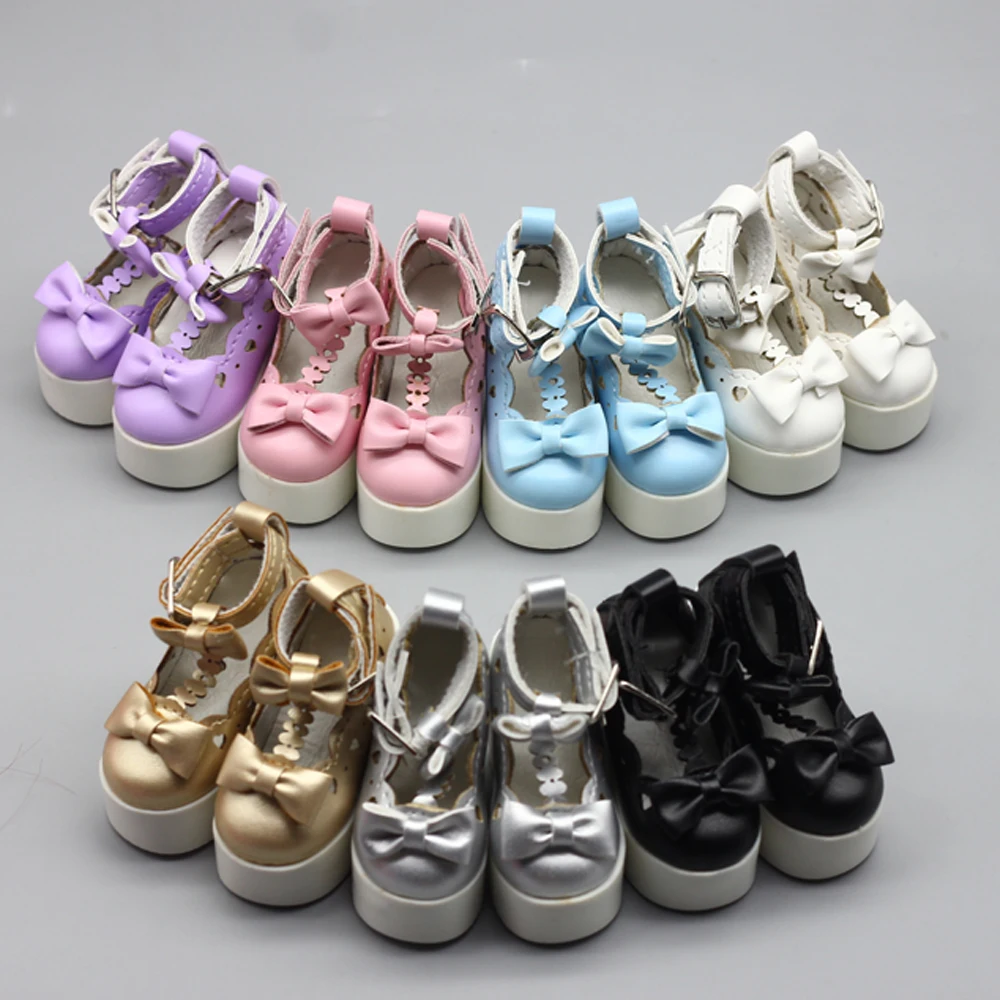 

7.8cm Fashion bow-knot High heels Shoes For 60cm 1/3 BJD dolls dress accessories Best gift for girl's toys