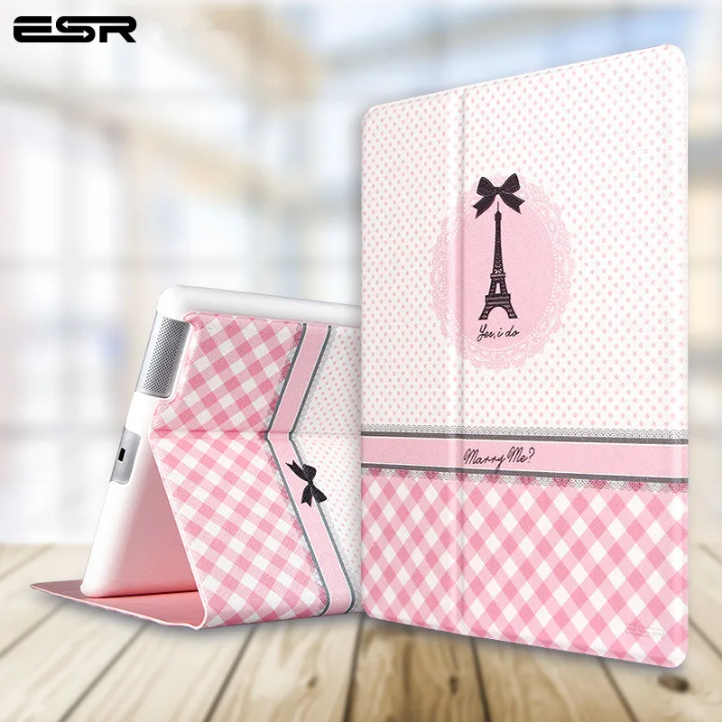 

Cover For iPad 2 3 4,ESR PU Leather Smart Stand Shell Tablet Case For ipad 4 2 3,9.7 inch with Auto Wake Up/Sleep