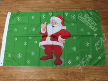 3X5FT New Year Merry Christmas flag outdoor Santa Claus decorative banner Free shipping 100D