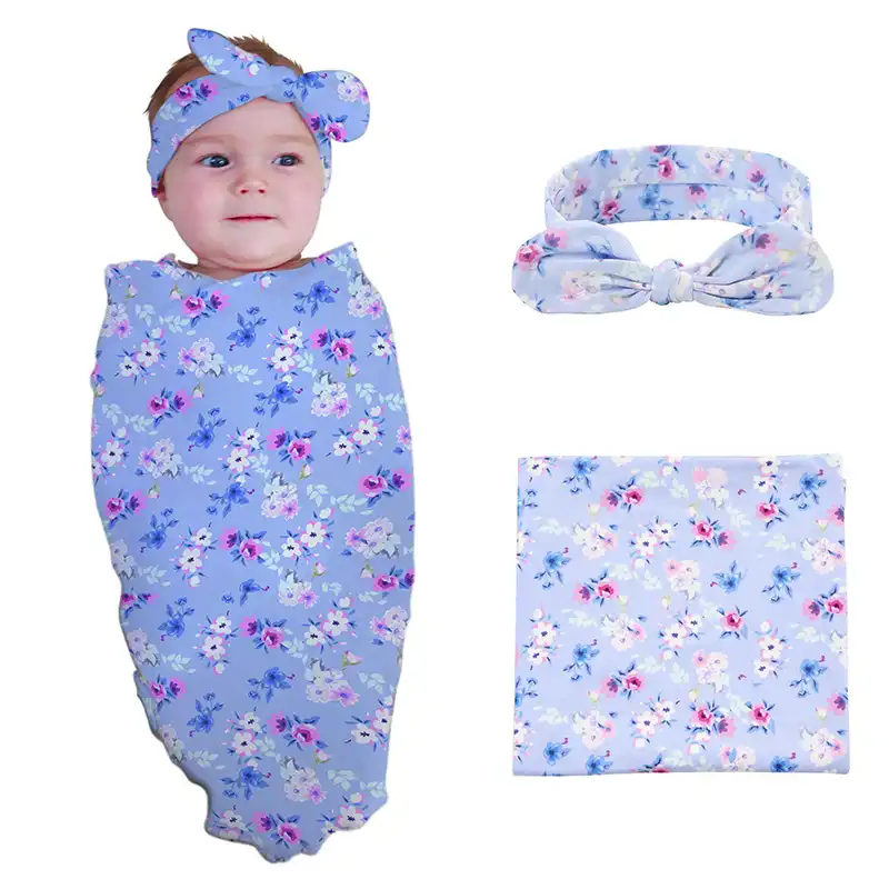 baby blanket and headband