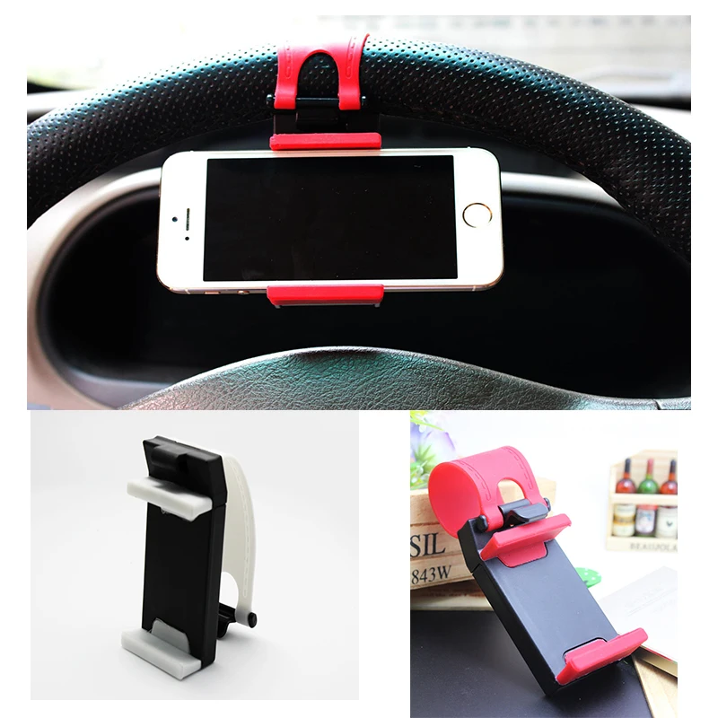 OMECSP Universal car phone mount holder Car Steering Wheel clip mobile Phone Stand for iPhone6 7