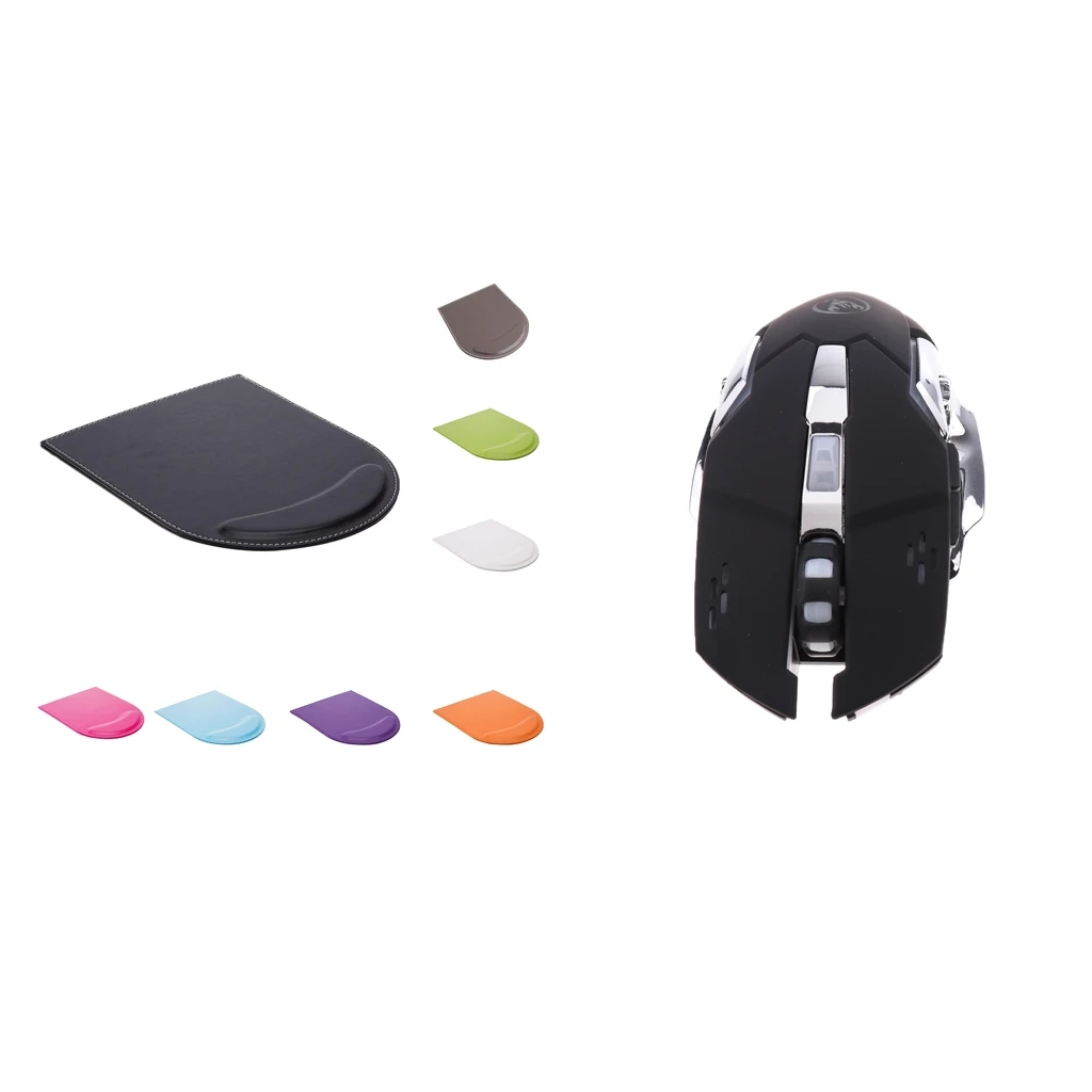 Rechargeable Comfort Wireless Gaming Mouse + Mouse Pad Non Slip Mice Pad
