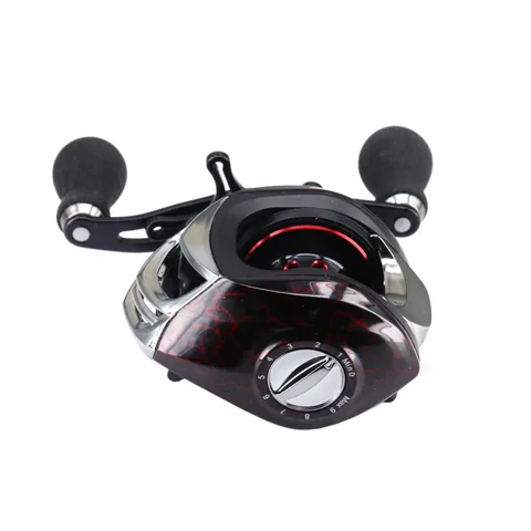 Carretel do Metal Artes de Pesca de Arremesso Submagnetic Freio Pesca Carpa Esquerda – Destro Alta Proporção Baitcast Carretel Spooler Bobina Mar