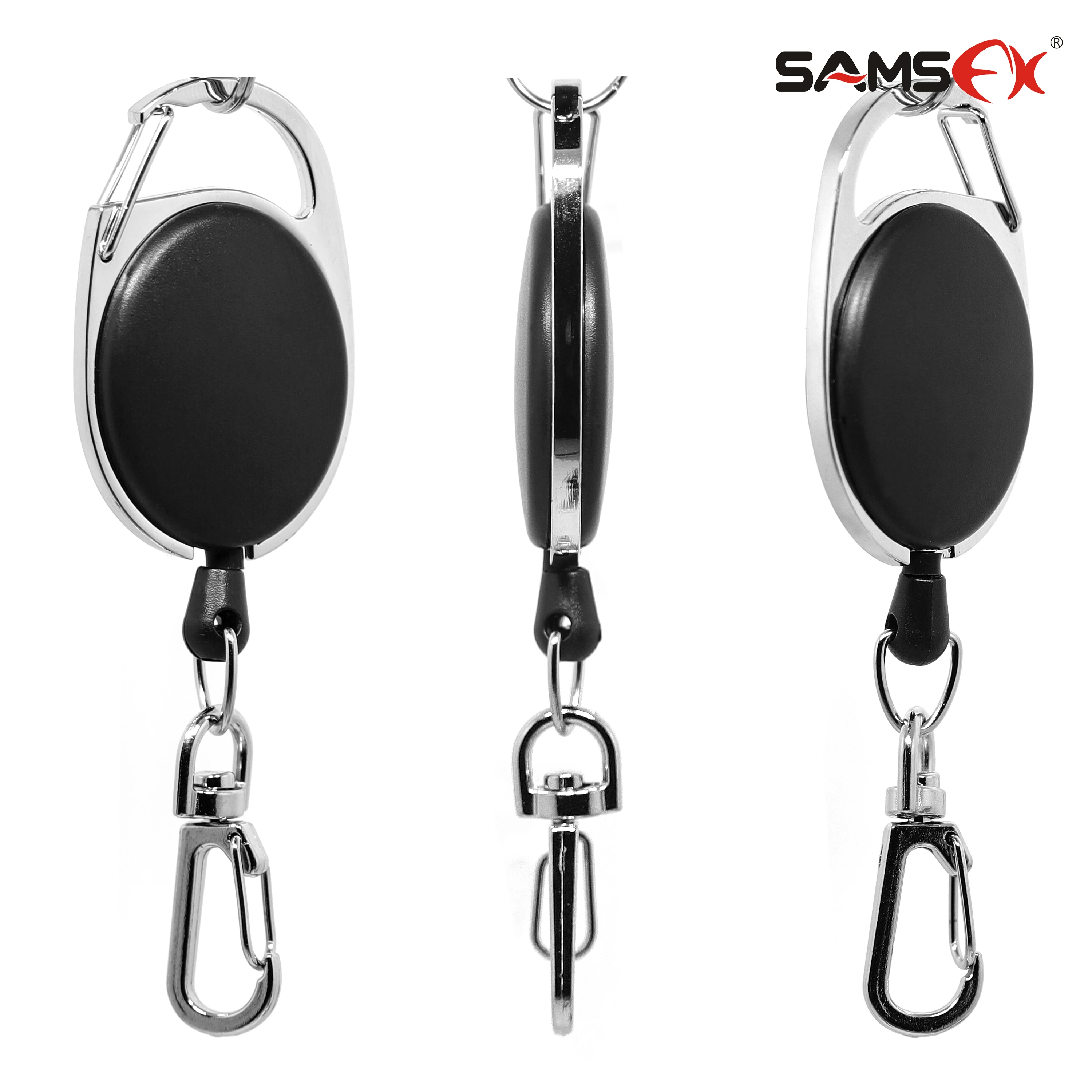 3 шт. Ретракторы SAMSFX для рыбалки нахлыстом с карабином|zinger retractor|retractor clipfish clip |