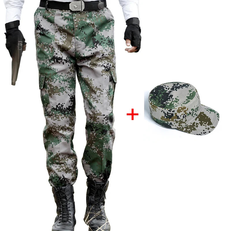 camo cargo work pants