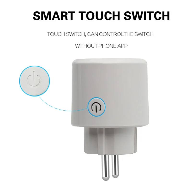 Wifi Smart Power Plug Outlet Sockets Remote Control Timing Function Monitoring Works with Amazon Alexa Google Home Homekit Wifi Smart Power Plug Outlet Sockets Remote Control Timing Function Monitoring Works with Amazon Alexa Google Home Homekit