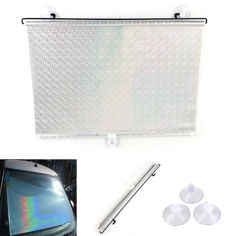 Car Window Sunshade Reflective Heat insulating Anti UV Retractable