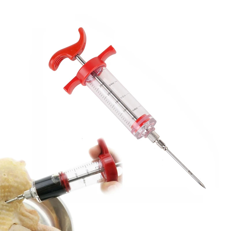 

BBQ Meat Syringe Marinade Injector Poultry Turkey Chicken Flavor Syringe Cooking Sauce Injection Tool Kitchen Accessories