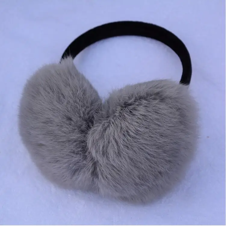 10 Цвета Настоящее Рекс кролика Earmuff Натуральный Мех ушанка унисекс Наушники Модные зимние теплые мягкие наушники