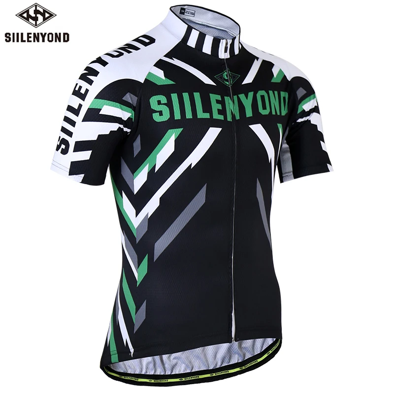 

Siilenyond 2018 Breathable Men Short Sleeve Cycling Jersey Ropa ciclismo MTB Bike Clothes Quick Dry Breathable Bicycle clothing