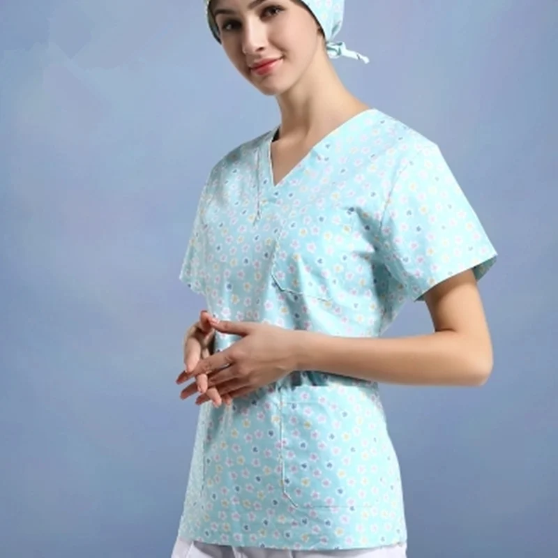 Операционная Женская одежда с короткими рукавами для мытья рук, Раздельный костюм для тела, изолированный костюм, одежда для полоскания - Цвет: jacket