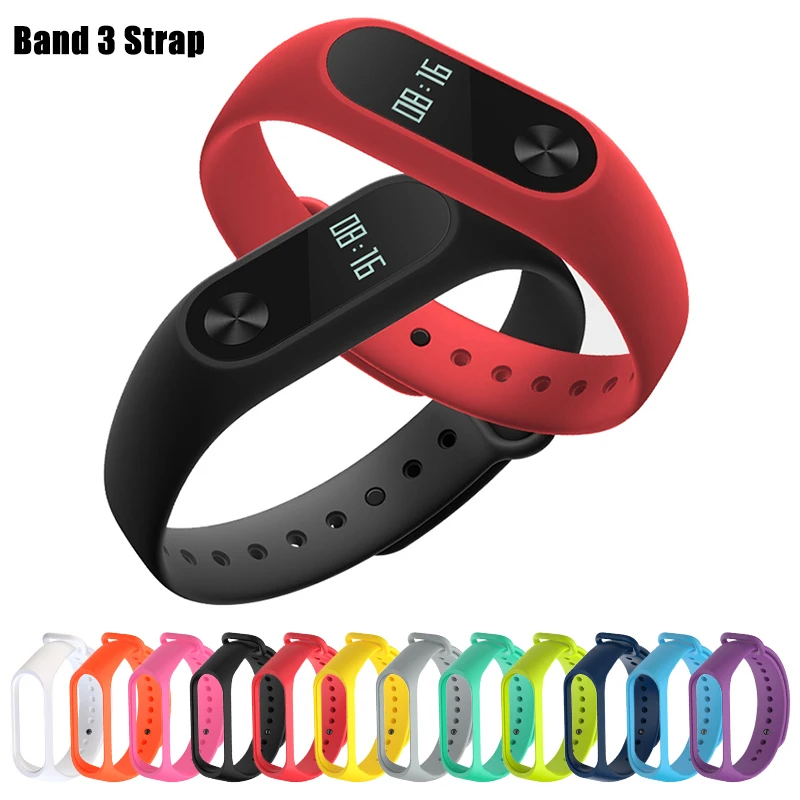 Спортивный силиконовый ремешок для часов Xiaomi Mi Band 4 на запястье 3 Xiomi M3 M4
