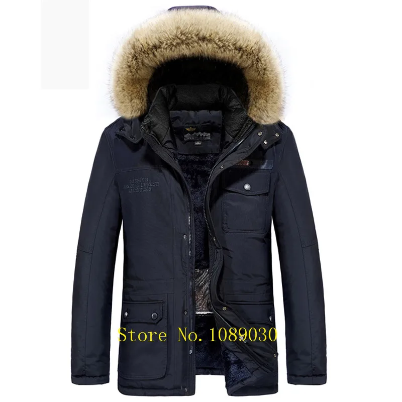  AFS JEEP Russia Winter Jacket Men Intelligent Design Smart Heating Temperature Controllable Fur Col - 32918736177