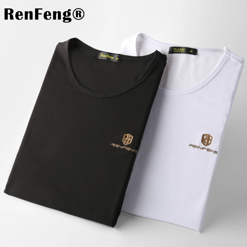 Mens Cool T Shirts Fashion Summer O-Neck Slim Fit Short Sleeve T Shirt Men Mercerized Cotton Brand-Clothing Casual Men T-Shirt (2)