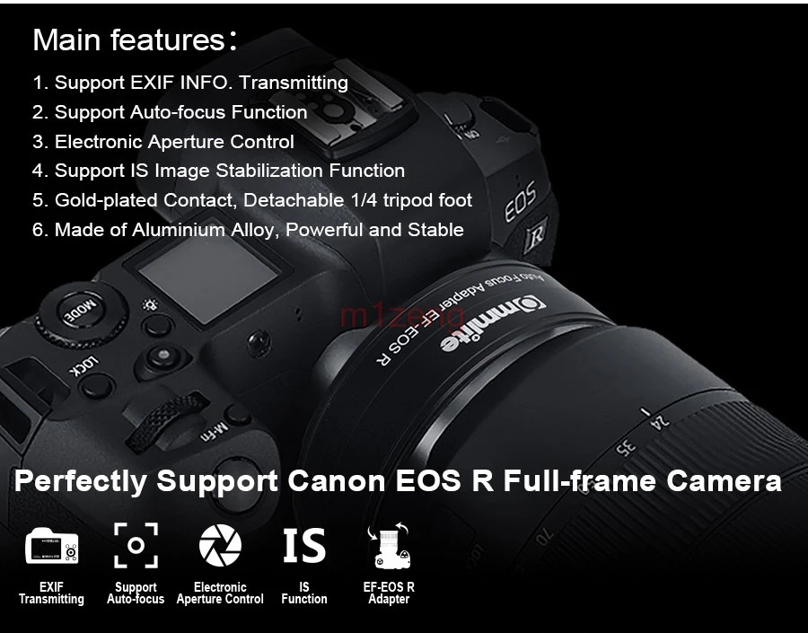 EF-EOSR переходное кольцо для объектива с автофокусом af для объектива canon EF EF-S для canon eosd RF mount full frame camera