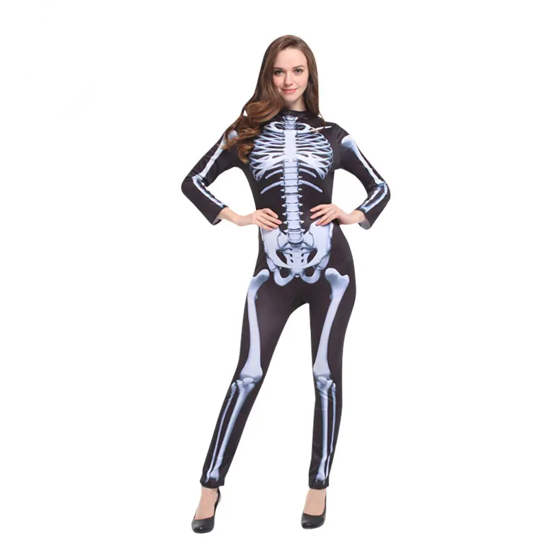 Koop Umorden Halloween Carnaval Party Kostuum Familie Scary Demon Duivel Schedel Skelet Kostuums Jumpsuit Voor Mannen Vrouwen Kids Jongen Meisje