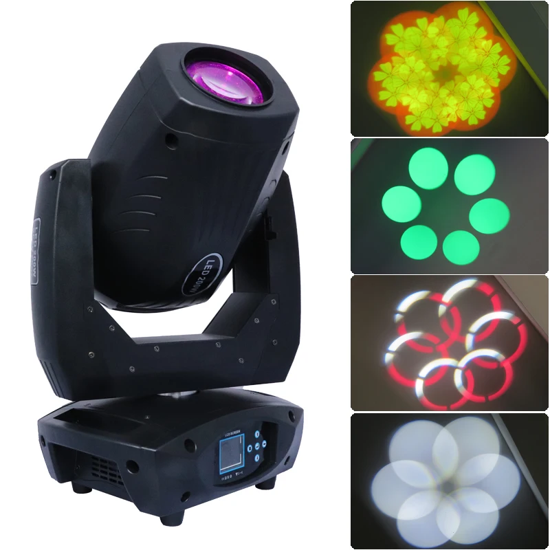 

led beam wash spot moving head 200W movable gobo rotation 3in1 disco dj lighting for nightclub concert event bar