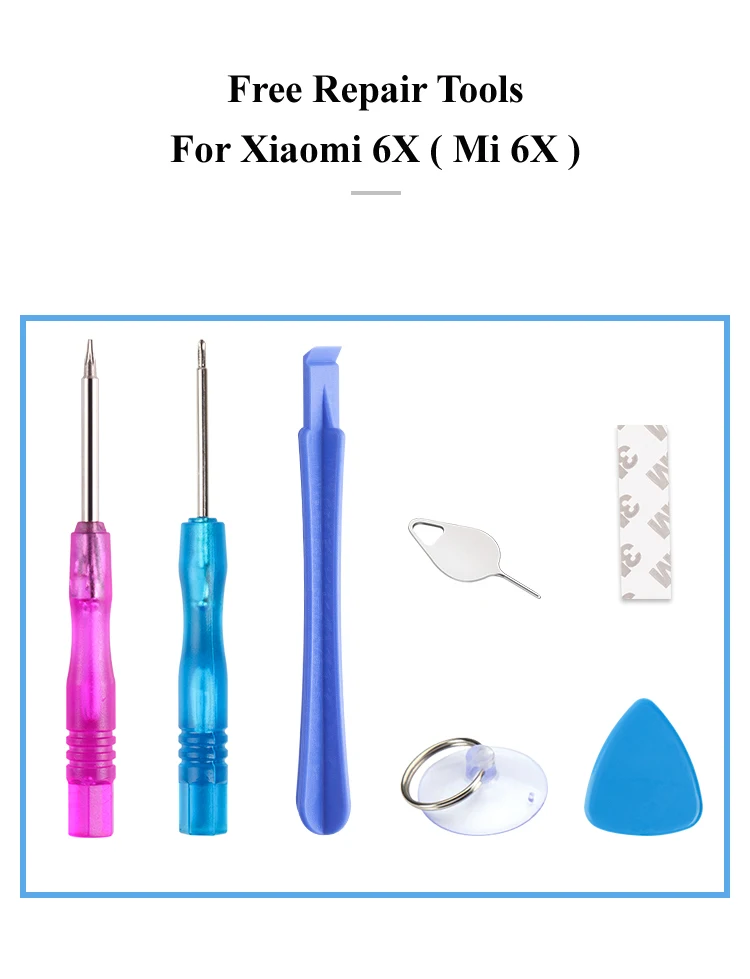 Nohon Battery For Xiaomi 6X BN36 Mi 6X Real Capacity 2910mAh 3010mAh mobile Li-polymer Bateria +Tools For Xiaomi Mi 6X Batteries 2019 Details (08)