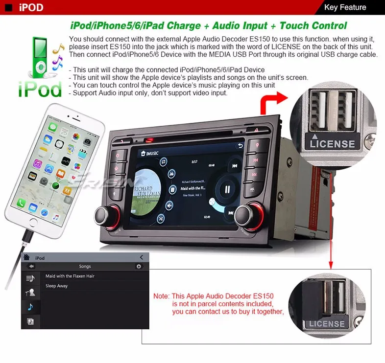 Discount 7" Special Car DVD for Audi A4 2002-2007 & Audi S4/RS4/8E/8F/B9/B7/RNS-E with External WCDMA 3G Dongle Support 17 Discount 7" Special Car DVD for Audi A4 2002-2007 & Audi S4/RS4/8E/8F/B9/B7/RNS-E with External WCDMA 3G Dongle Support 17