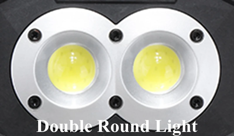 30 Вт COB светодиодный перезаряжаемый рабочий светильник, аварийный фонарь, ручной фонарь для кемпинга, палатки, фонарь, usb зарядка, портативный внешний аккумулятор, поисковый светильник - Испускаемый цвет: Round