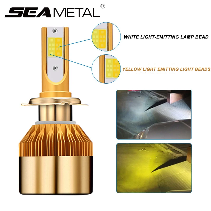 

H4 H7 Led Bulb Headlight 12V H8 H1 H3 9005/HB3 9006/HB4 H27/880 Car-styling LED Dual Car Bulb 3000K 6000K 38W 9600LM Fog Light