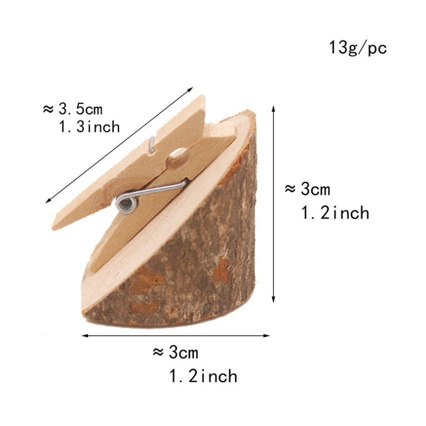 10 шт./лот, креативный конический домашний декор, деревянный зажим, Свадебная вечеринка, держатель для карт, подставка для офиса, визиток, фото, зажимы