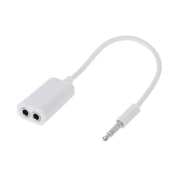 

High Quality Headphone Adapter Car-styling 3.5mm Male AUX Jack Splits Dual 3.5mm Female Headphone Audio Adapter Car Cable