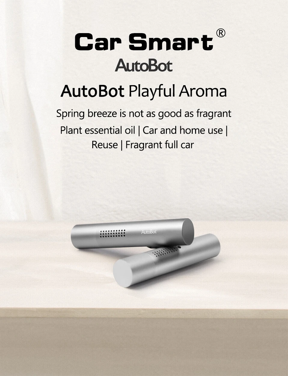 Xiaomi Autobot автомобильный благовония диффузорный освежитель духов Авто вентиляционный ароматизатор кондиционер Роскошный домашний вентиляционный зажим повторное использование