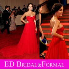 Camilla Belle Kleid zu ERFÜLLT Kostüm Institut Gala Roter Teppich Promi Abendkleid Chiffon Abendkleid Vestido vermelho