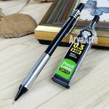 0,3 0,5 0,7 0,9 мм механический карандаш металлический и пластиковый держатель свинца для школьных канцелярских принадлежностей карандаш для рисования