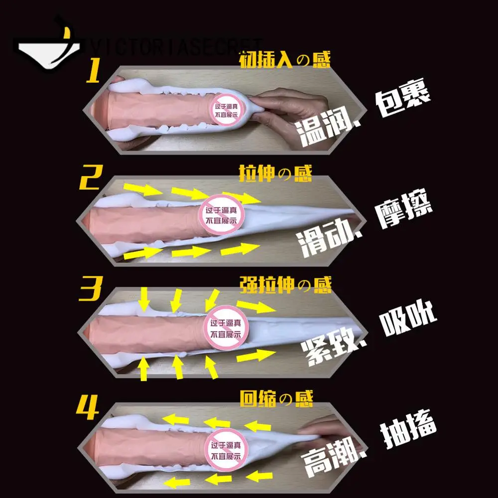 Realistic Vagina Male Exerciser Masturbator Glans Penis Stimulation Massager Penis Trainer Erotic Sex Toys Masturbatings Machine