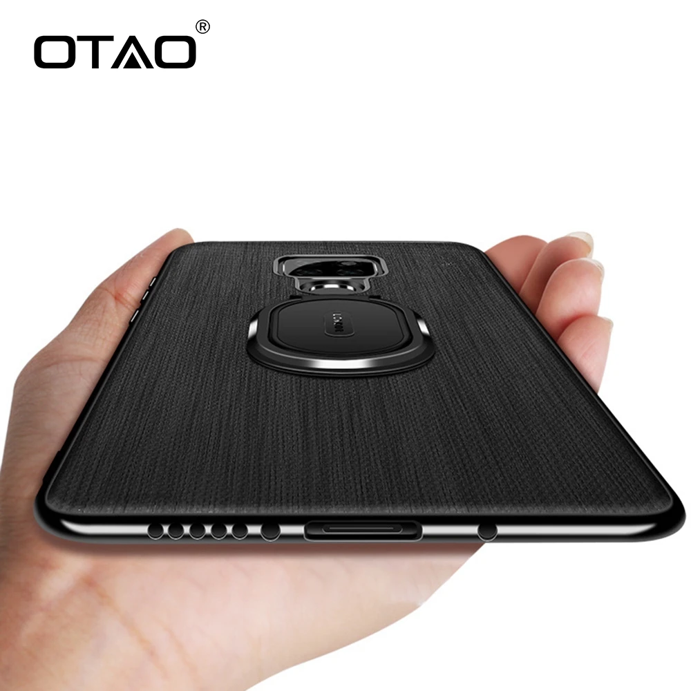 

OTAO Magnetic Car Holder Ring Phone Case For Huawei Mate 20 Pro 2Cover ForP20 Lite Honor 7C Nova 3i 2 3 Leather Shockproof Case
