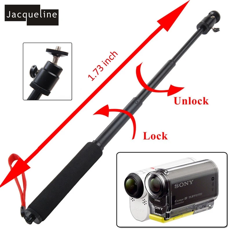 Раскладной монопод Jacqueline для аксессуаров ручка экшн камеры Sony HDR AS200V AS50 AS30V AS100 AZ1