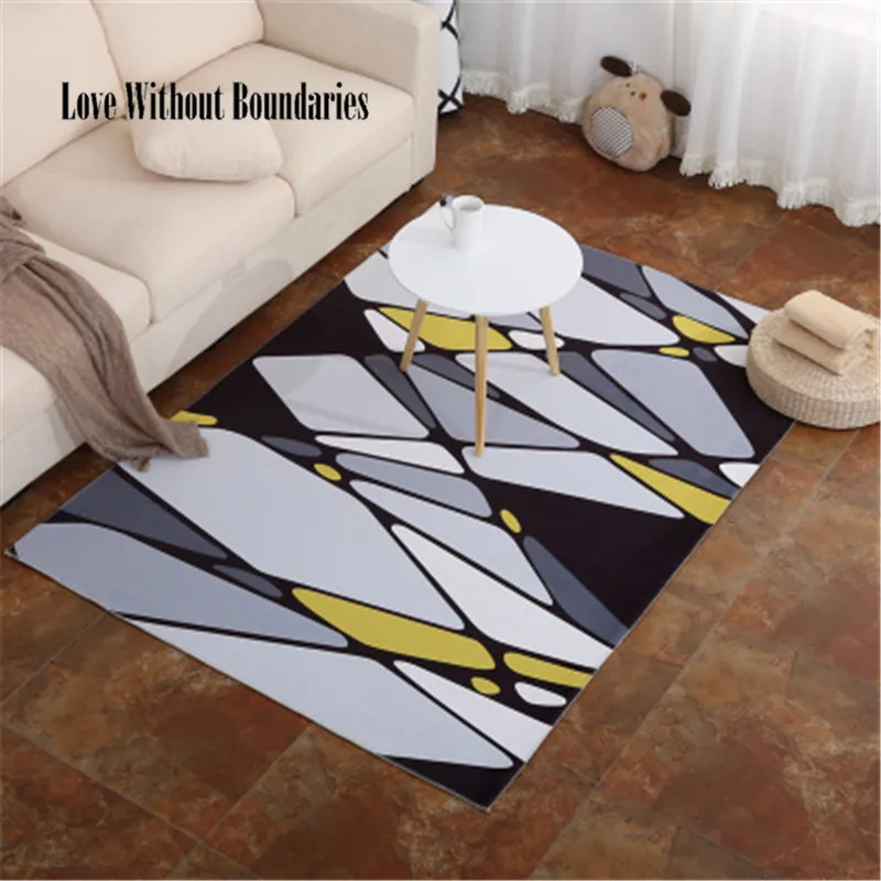 Simple Carpets For Living Room Thicken Soft Kids Room Play Mats Modern