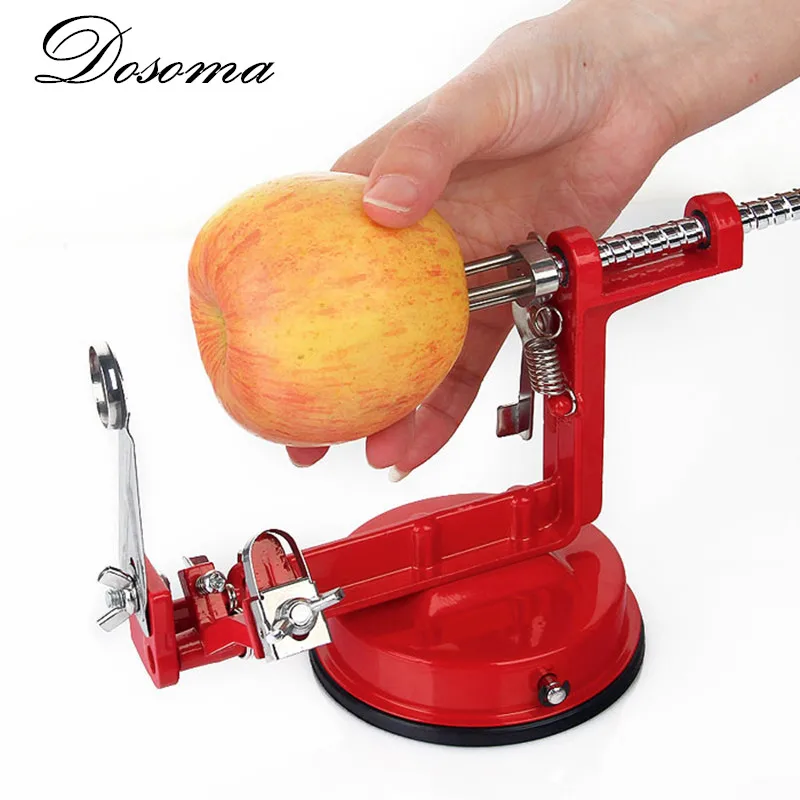  3 in 1 Apple Peeler Slicing Stainless Steel Fruit Machine Peeled Tool Creative Home Kitchen Vegetable Potato Slicer Cutter Bar 