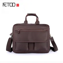 Aetoo Crazy Horse мужской Баотоу коровьей плеча ноутбука модели при условии Вертикальный кожаный Портфели сумка