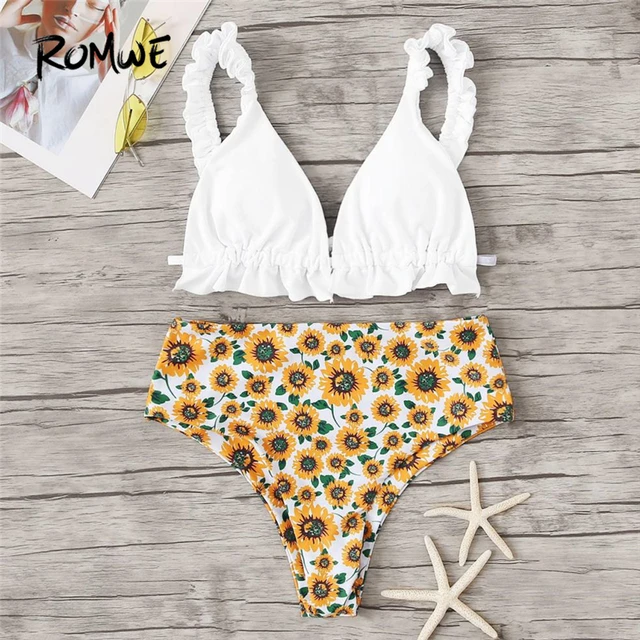 {Excellent|Wonderfull|Very Good|Very Recommended} Romwe Sport Cute Frill Bikinis Set Frill Strap Top With Flower High Waist Bikini Swimsuit Women Summer Triangle Beach Swimwear Best Price {Excellent|Wonderfull|Very Good|Very Recommended} Romwe Sport Cute Frill Bikinis Set Frill Strap Top With Flower High Waist Bikini Swimsuit Women Summer Triangle Beach Swimwear Best Price