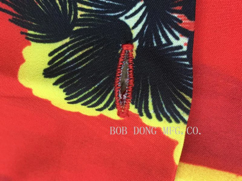 Мужская винтажная рубашка BOB DONG летняя гавайская с короткими рукавами и принтом