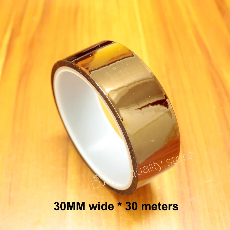 30 м золотой палец коричневый высокотемпературная лента полиимидная лента высокотемпературная изоляционная лента подходит для 3D принтера