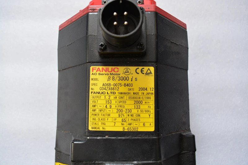 FANUC AC servo motor A06b-0075-b403 for tested Beta iS 8/3000 Japan FANUC AC servo motor A06b-0075-b403 for tested Beta iS 8/3000 Japan