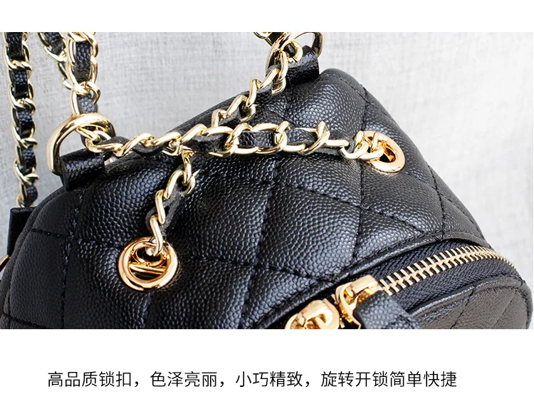 Роскошный брендовый кожаный рюкзак для женщин, модная женская сумка через плечо с ромбовидной цепочкой, два размера, школьная сумка в консервативном стиле