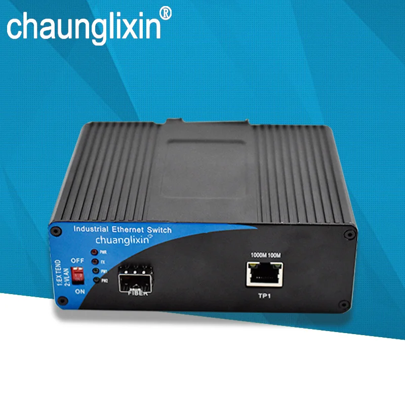 POE 1.25G Ethernet Fiber Converter Industrial 1 rj45 Port 1 Fiber Port Industrial Fiber Optic converter