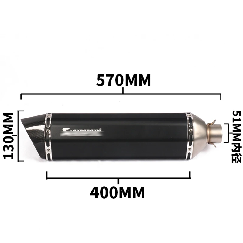 36~ 51 мм Универсальный мотоцикл выхлопной глушитель скольжения трубы подходит Мотоцикл Скутер ATV Кроссовый мотоцикл, Мопед