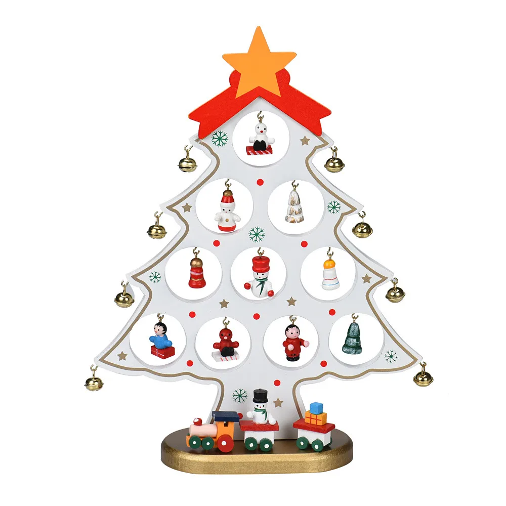 Aliexpress Buy 3D Wooden Assembling Hollow Christmas Tree Christmas Table Decorations Gifts Bedroom Home Decor navidad decoraciones from Reliable