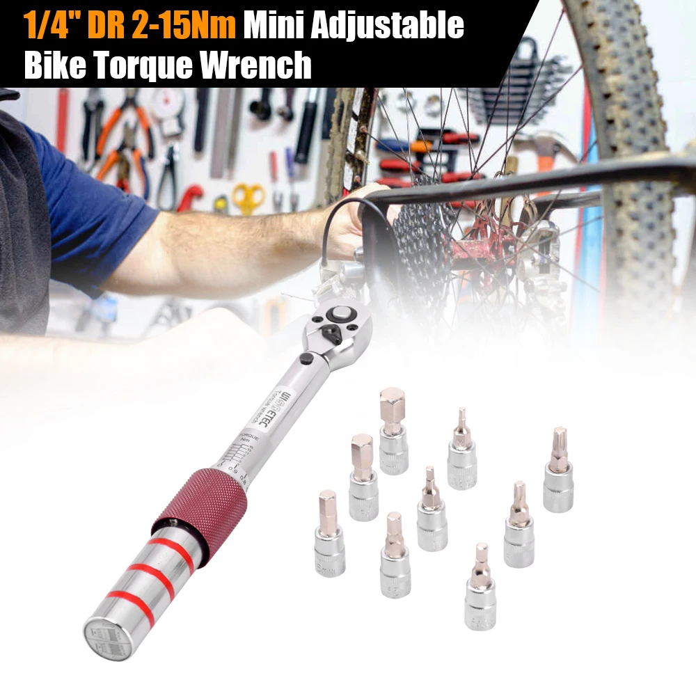 

Ratchet machanical torque spanner manual torque wrench Preset bike torque wrench set Bicycle repair tools kit