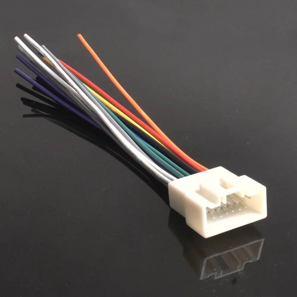 Car Radio Audio CD Power Wire Harness Adapter For Mitsubishi Lancer